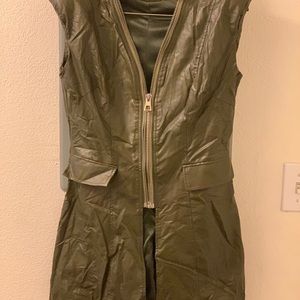 Olive green new without tags mid length vest